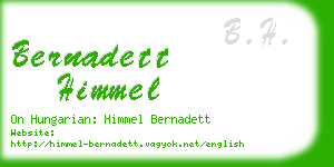 bernadett himmel business card